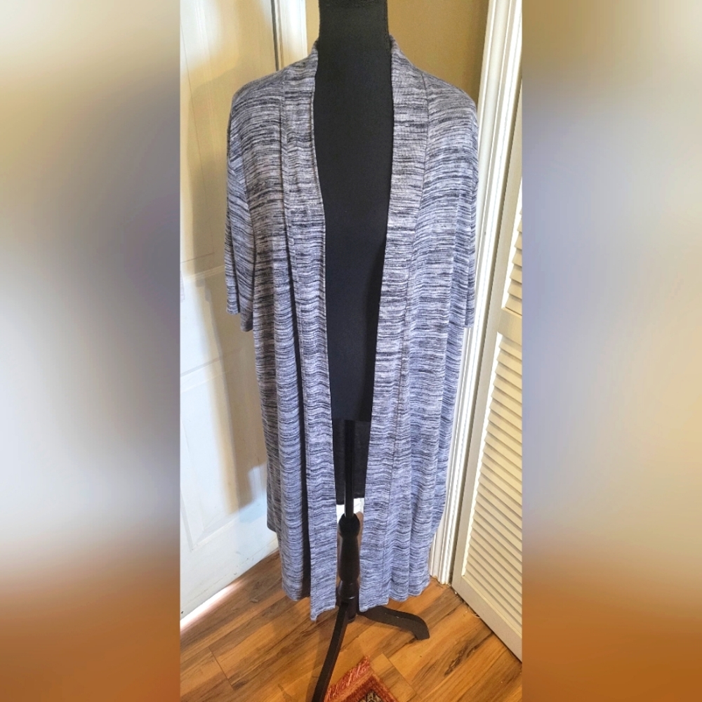 Lane Bryant Women's Short Sleeve Open Front Duster Cardigan, Size 22/24